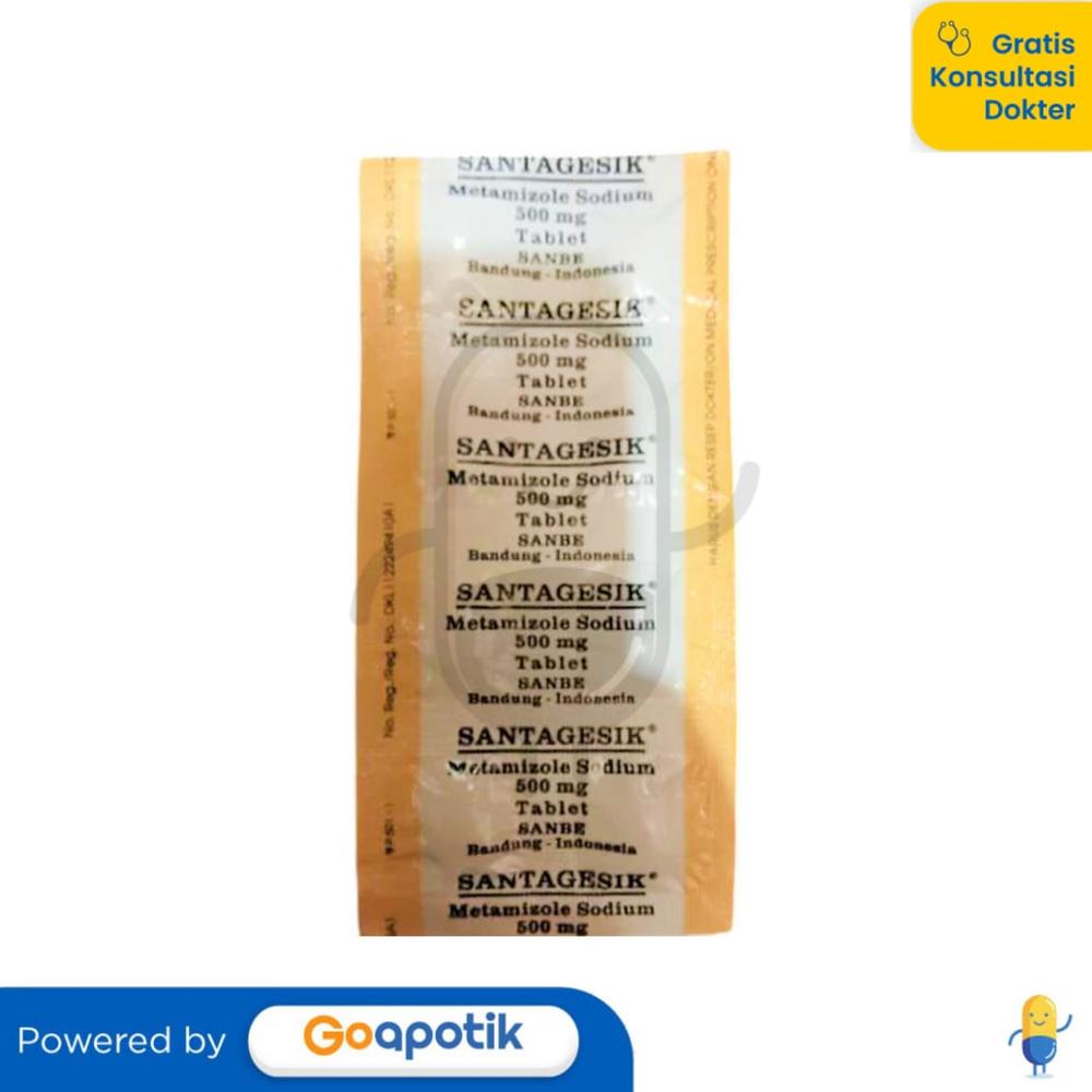 SANTAGESIK 500 MG STRIP 10 TABLET