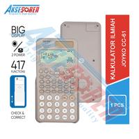 Gambar Aksesoren Kalkulator Joyko [CC-61] / Calculator Ilmiah Scientific 417 Functions / Check Correct Alat Hitung Jualan Matematika Cos Sin Lengkap - CC-61 dari Aksesoren Kab. Indramayu 1 Tokopedia