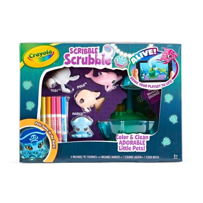 Gambar Crayola Scribble Scrubbie Glow Lagoon Ocean Pets (4 Pets + 6 Markers + 1 Lagoon + 1 Brush) dari Crayola Official Store Kota Tangerang Tokopedia