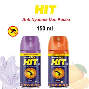 Hit Aerosol Spray Anti Nyamuk - Obat Nyamuk Semportan Lily Blossom / Orange 150ml