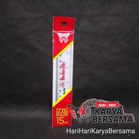 Gambar BUTTERFLY PENGGARIS BRAND GLASS RULER 15CM dari HariHariKaryaBersama Kota Medan 1 Tokopedia