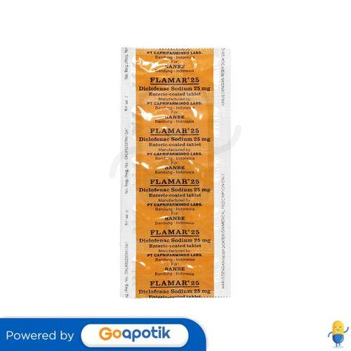 FLAMAR 25 MG STRIP 10 TABLET