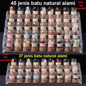 Natural Batu Kristal Alami Dari Berbagai Negara Dalam Kemasan Botol