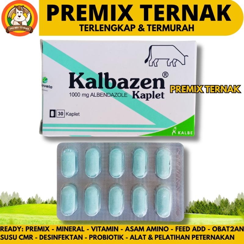 KALBAZEN KAPLET 1 BLISTER (30 kaplet) KALBE - Obat Cacing Sapi - Shop ...
