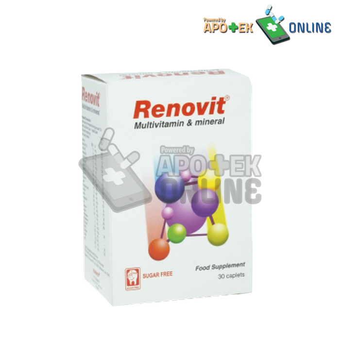 Gambar RENOVIT 1 BOTOL 30 CAPLET dari Apotek Gedong Tirta Periuk Kota Tangerang Tokopedia