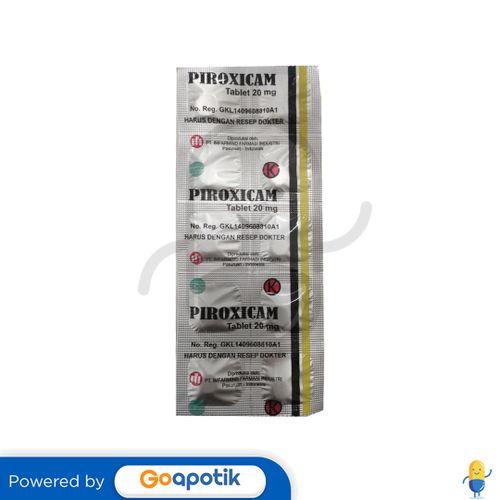 PIROXICAM IMFARMIND 20 MG STRIP 10 TABLET