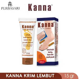 Kanna Krim Lembut 15gr Cream kaki pecah Penghalus tumit kasar Untuk Kulit Kering, Kasar, dan Pecah Pecah