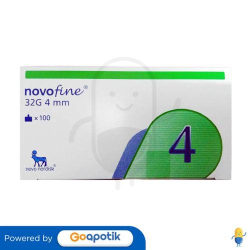 Gambar NOVOFINE NEEDLE 32G 4MM BOX 100 PCS dari Apotek Padi Farma by GoApotik Kota Tangerang Selatan Tokopedia