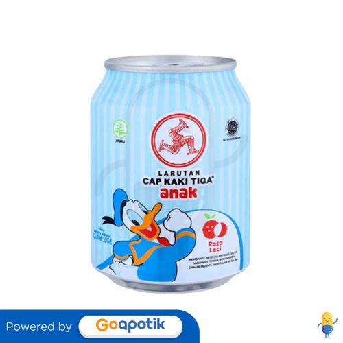 Gambar CAP KAKI TIGA LARUTAN PENYEGAR ANAK RASA LECI 250 ML KALENG dari Apotek Sarika Lampersari Semarang by GoApotik Kota Semarang Tokopedia