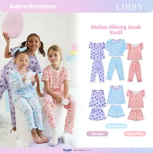 LIBBY Sanrio Setelan Piyama Oblong Anak Perempuan - Set Oblong Anak Kecil