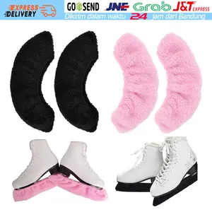 1 Pasang Soakers Pelindung Blade Guard Ice Skating Figure Skating Satin Bladeguard Protector Cover