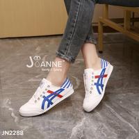 Gambar JOANNE Comfy Sneakers Shoes #JN2288 - WHITE/BLUE, 36 dari JOANNE.ID Kota Tangerang 5 Tokopedia