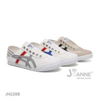 Gambar JOANNE Comfy Sneakers Shoes #JN2288 - WHITE/BLUE, 36 dari JOANNE.ID Kota Tangerang 3 Tokopedia