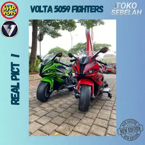Motor Motoran Sport Mainan Anak Aki VOLTA 5059 Fighters Musik Lampu - Merah