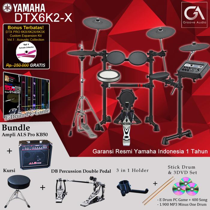 Gambar Drum Elektrik Yamaha DTX6K2-X / DTX6K2X / DTX 6 K2X / 6K2 / 6K2X dari Groove Audio Kota Bekasi Tokopedia