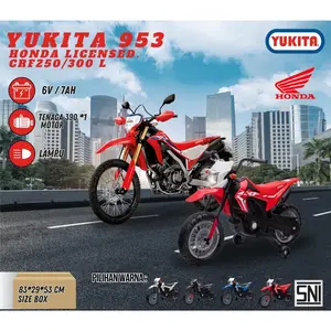 Mainan Anak Motor Aki Yukita 953 Trail Licensed Honda CRF 250/300L - Merah