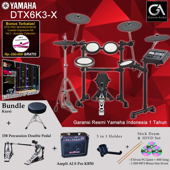 Gambar Drum Elektrik Yamaha DTX6K3-X / DTX6K3X / DTX 6 K3X / 6K3 / 6K3X dari Groove Audio Kota Bekasi Tokopedia