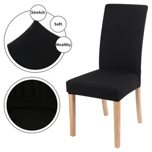 Sarung Kursi Bangku Warna Polos Elastis Elastic Chair Cover