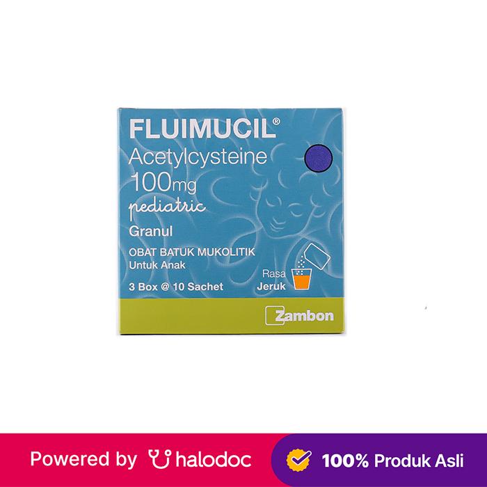 Fluimucil Pediatric Granul - Obat Batuk & Flu - Halodoc