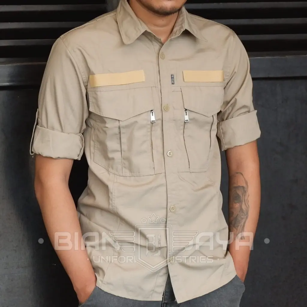 KEMEJA W-TAC KEMEJA TACTICAL PRIA LENGNA PANJANG RIPSTOP BAJU KEMEJA LAPANGAN OUTDOOR TERBARU