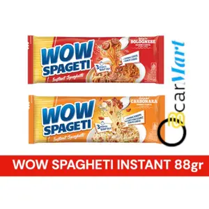 WOW SPAGETI MAYORA Instant Spaghetti 84gr Carbonara Bolognese