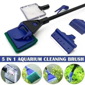 5 in 1 Alat Pembersih Kaca Aquarium Scraper Multifungsi PREMIUM BMB