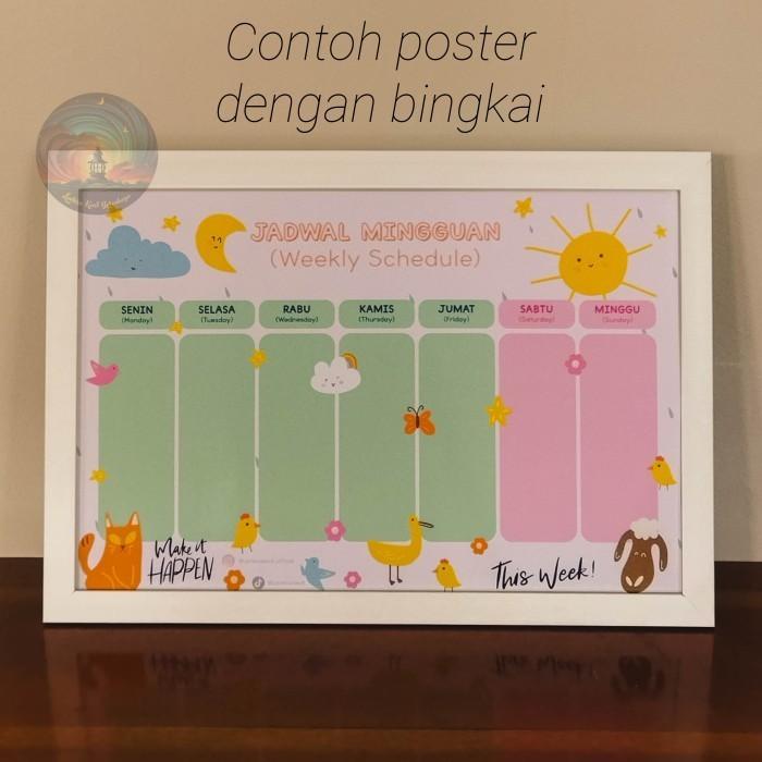 Poster HIJAIYAH Pendidikan Anak TK PAUD SD Bilingual Dua Bahasa 3