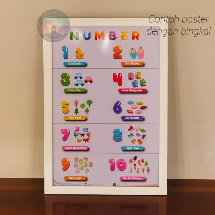 Poster HIJAIYAH Pendidikan Anak TK PAUD SD Bilingual Dua Bahasa 2