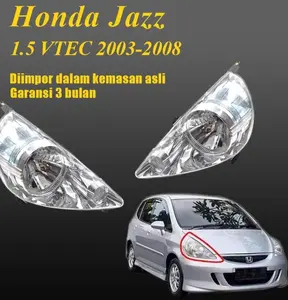 Ready StockHead Lampu depan Honda Jazz 2003-20007 2004 2005 2006 Kiri / Kanan GD8 tutup lampu depan Lensa lampu depan  Bubble Gratis Headlamp penutup lensa transparan zjc