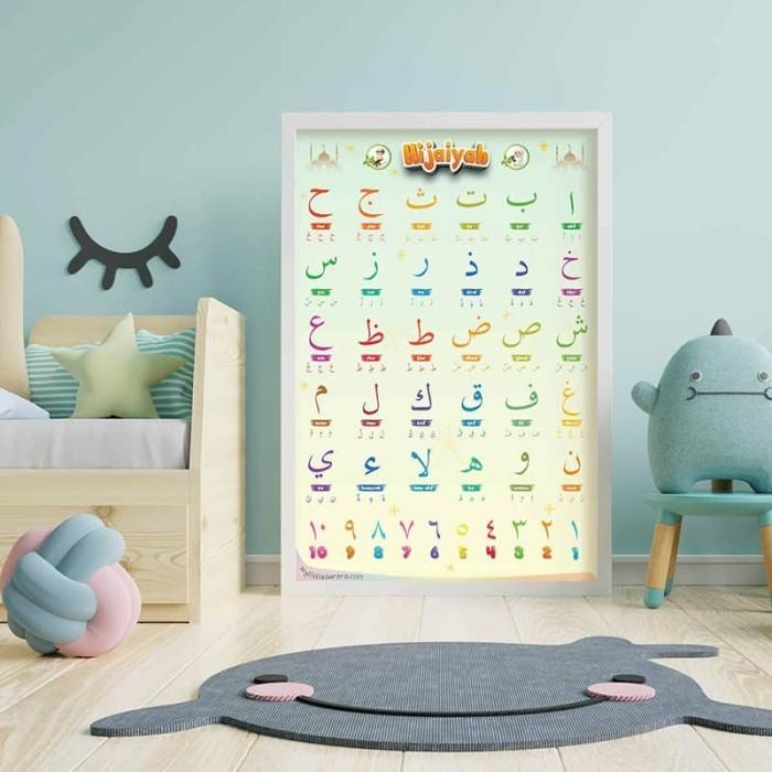 Poster HIJAIYAH Pendidikan Anak TK PAUD SD Bilingual Dua Bahasa 0