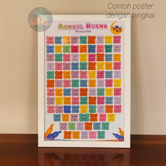 Poster HIJAIYAH Pendidikan Anak TK PAUD SD Bilingual Dua Bahasa 4