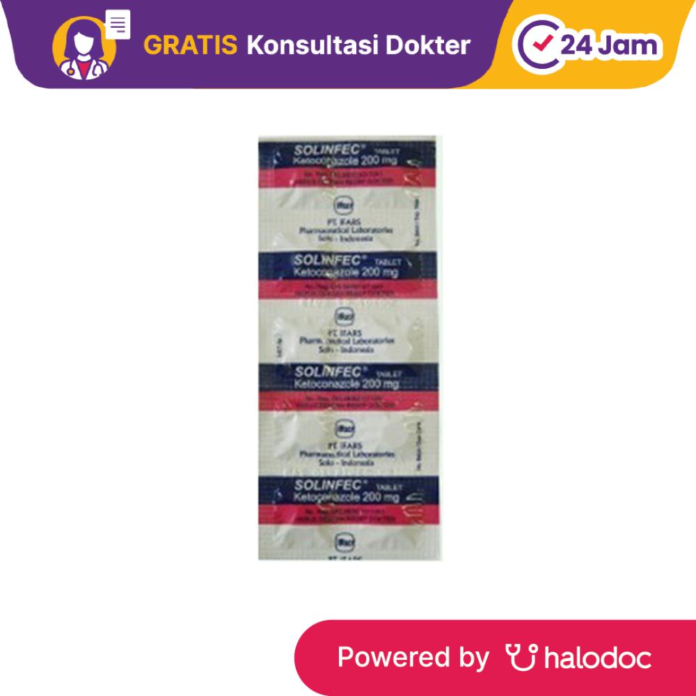 Solinfec 200 mg 10 Tablet - Obat Antijamur - Halodoc