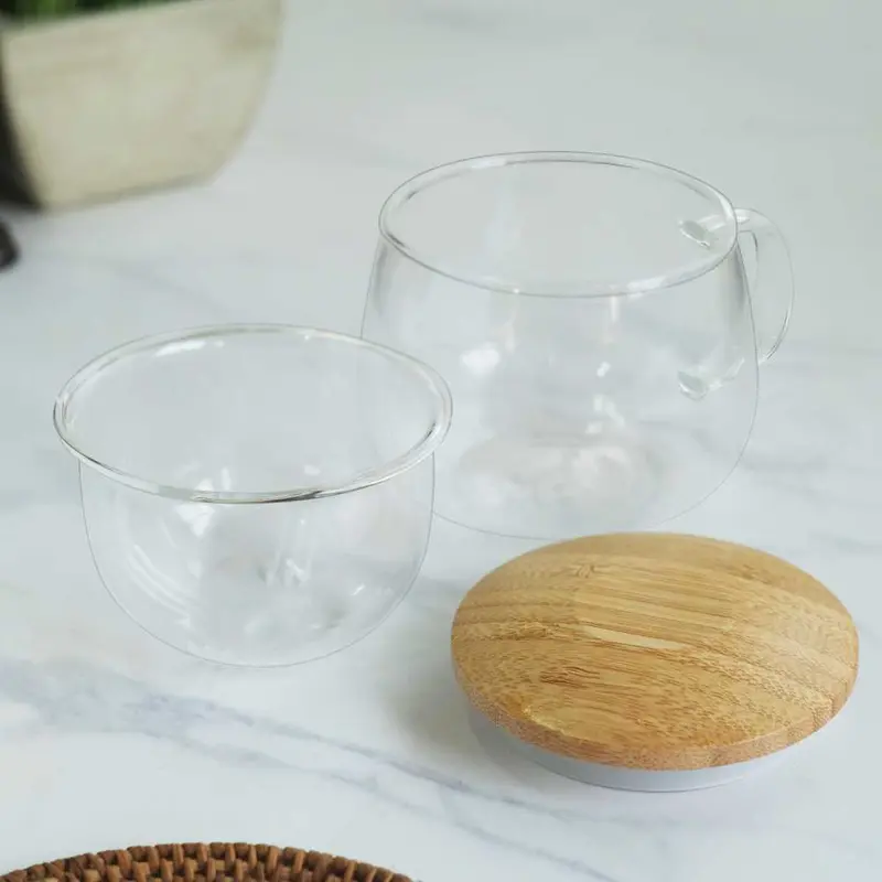 Gelas Cangkir Kaca Saringan Teh Rempah Hiasan Rumah Aesthetic Lucu Tea Air 1