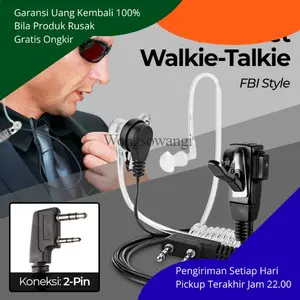 Headset HT WLN FBI Tube Spiral paspampres WLAN Earphone Walkie Talkie