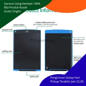 Papan Gambar Digital Monochrome LCD Drawing Graphics Tablet 12inch