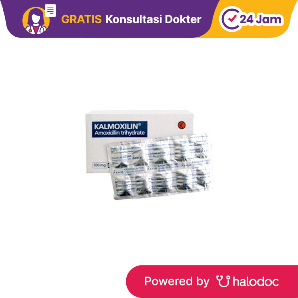 Kalmoxilin 500 mg 10 Tablet - Antibiotik - Halodoc