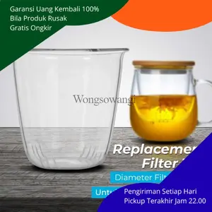 Saringan Teh Filter Pengganti untuk Cangkir Teh Kaca  C2251