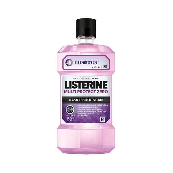 Gambar Listerine Mouth Wash Multiprotec Zero 250Ml dari Hypermart Jambi Kota Jambi Tokopedia