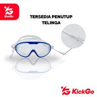 Gambar KickGo Kacamata Renang Bigframe Anak Remaja Swimming Glasses Lensa Bening Anti Fog - Putih Biru dari KickGoOfficialStore Kab. Tangerang 4 Tokopedia