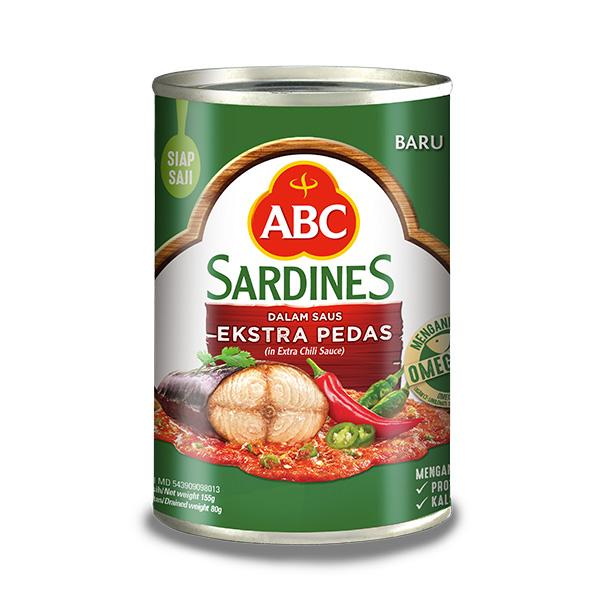 Gambar ABC SARDINES EXTRA HOT 155 GR dari Hypermart Tanjung Pinang Kota Tanjung Pinang Tokopedia