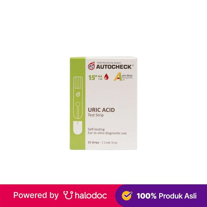 Gambar Autocheck Uric Acid 25 Strip - Strip Asam Urat - Halodoc dari Apotek Pradana Tangerang Kota Tangerang Tokopedia