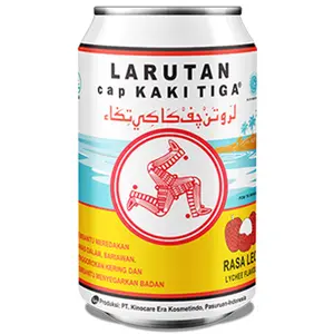 Larutan Cap Kaki Tiga Leci Can 320 Ml