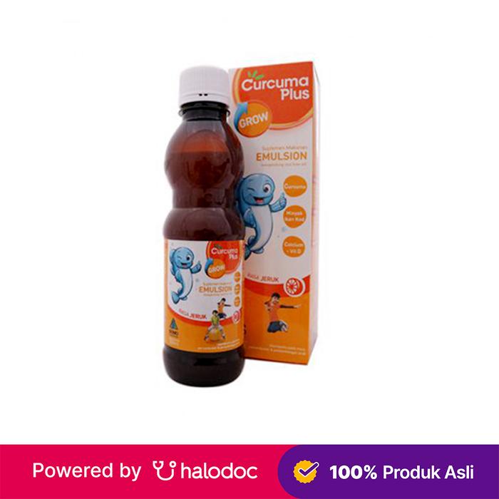 Gambar Curcuma Plus Grow Emulsion Rasa Jeruk Sirup 200 ml dari Apotek Finda Duren Sawit Kota Administrasi Jakarta Timur Tokopedia
