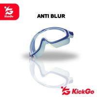 Gambar KickGo Kacamata Renang Bigframe Anak Remaja Swimming Glasses Lensa Bening Anti Fog - Putih Biru dari KickGoOfficialStore Kab. Tangerang 5 Tokopedia