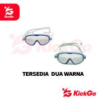Gambar KickGo Kacamata Renang Bigframe Anak Remaja Swimming Glasses Lensa Bening Anti Fog - Putih Biru dari KickGoOfficialStore Kab. Tangerang 2 Tokopedia
