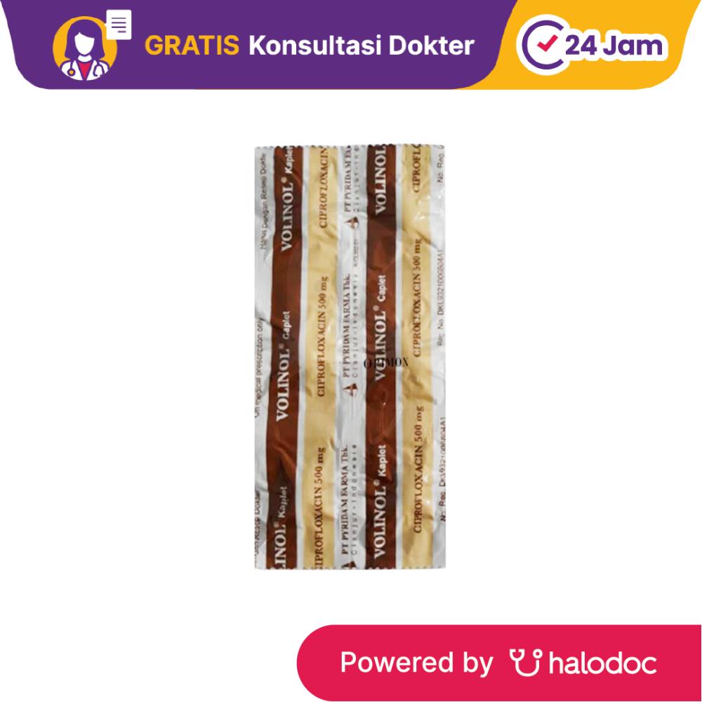 Volinol 500 mg 6 Kaplet - Antibiotik - Halodoc