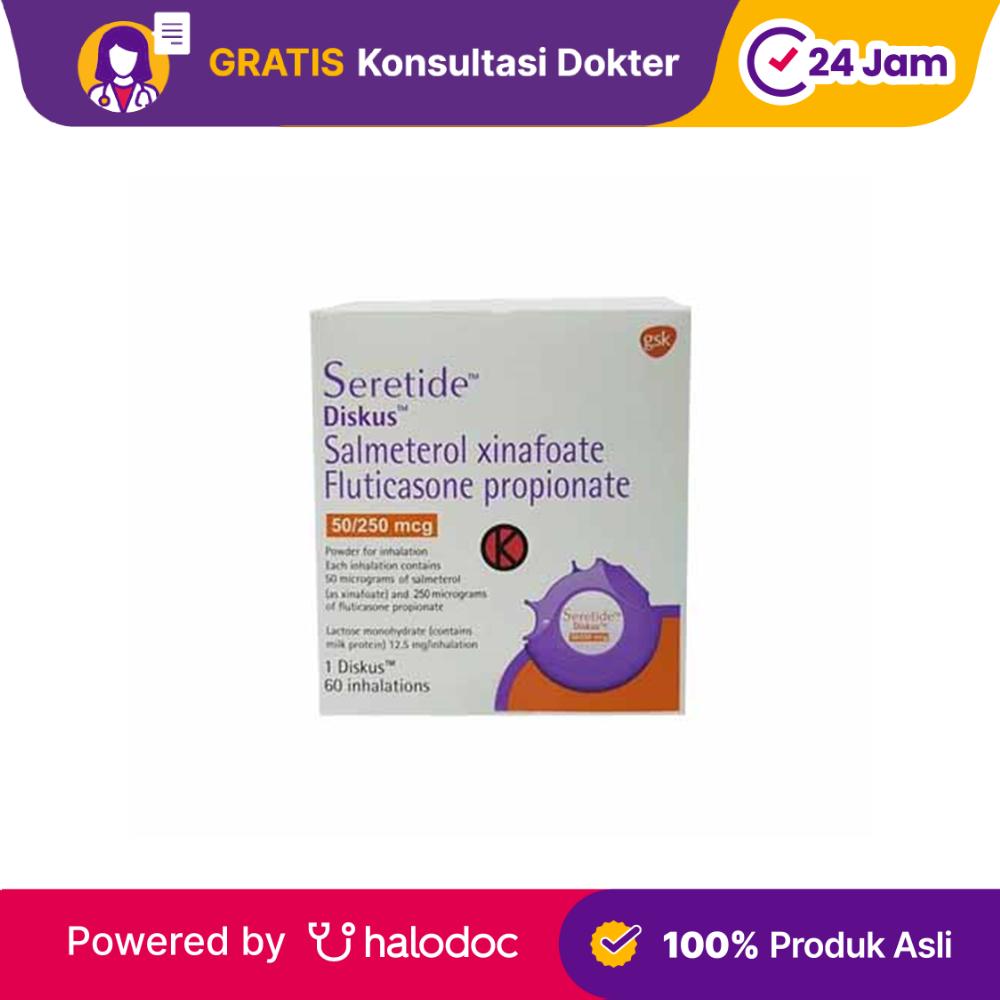 Seretide Diskus 50/250 mcg 60 Dosis - Inhaler - Halodoc