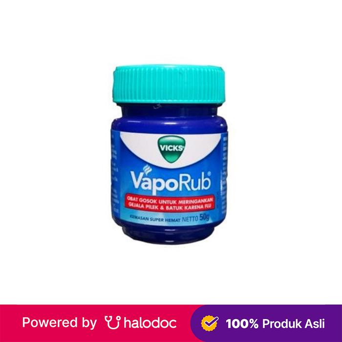 Gambar Vicks Vaporub 50 g - Balsem & Minyak Esensial - Halodoc dari Apotek Medika Prima Tambora Kota Administrasi Jakarta Barat Tokopedia
