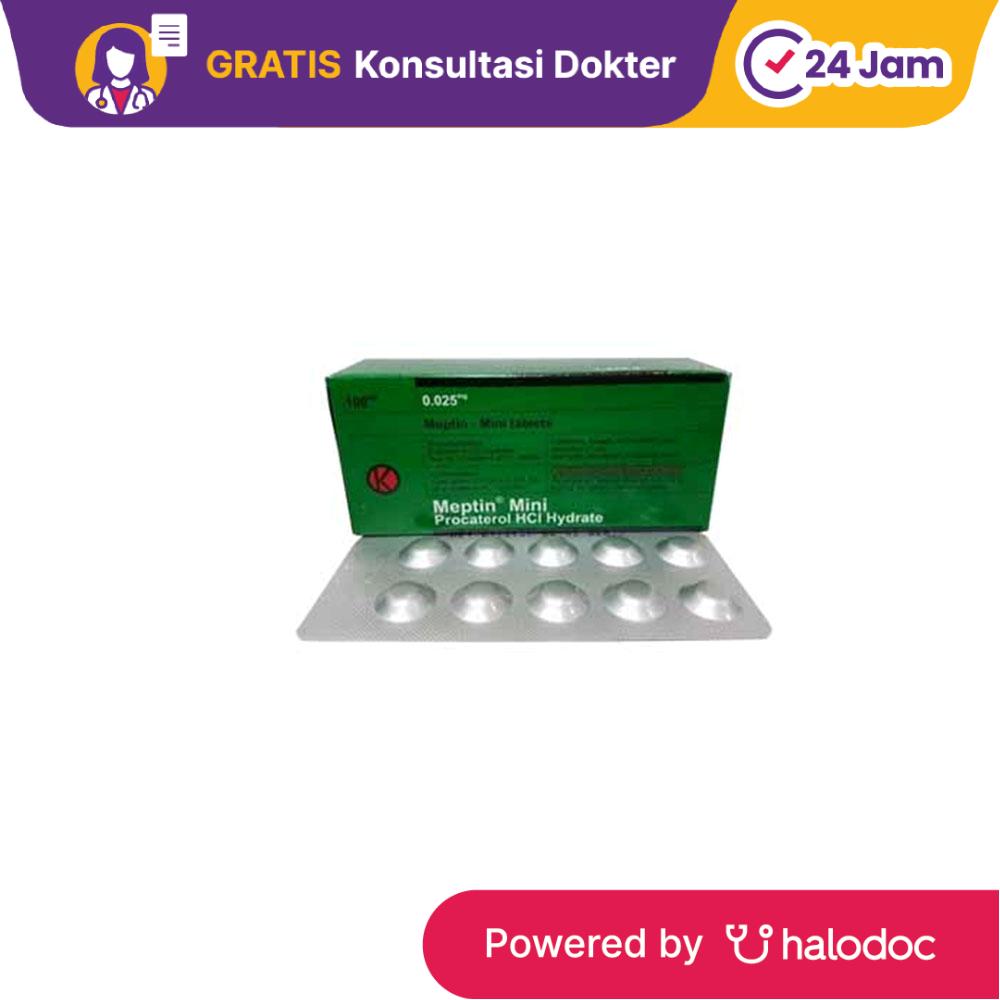 Meptin Mini 25 mcg 10 Tablet - Obat Asma - Halodoc