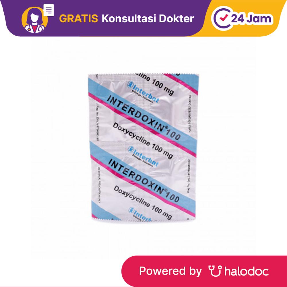 Interdoxin 100 mg 4 Kapsul - Antibiotik - Halodoc